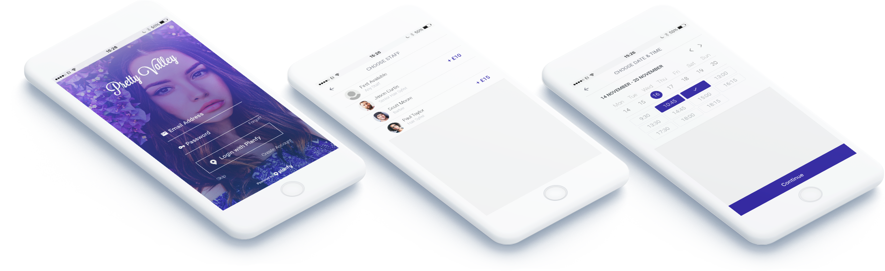 Skræddersyede mobilapps, som matcher dit firmas brand og giver dine kunder mulighed for at booke dine tjenester endnu hurtigere.