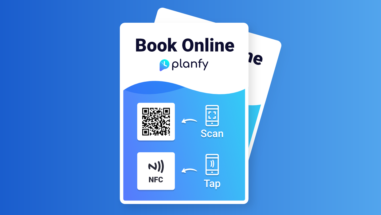 7 Ideas Where To Use NFC & QR Online Booking Stickers