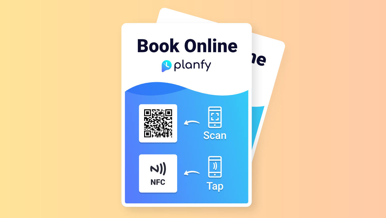 7 Ideas Where To Use NFC & QR Online Booking Stickers