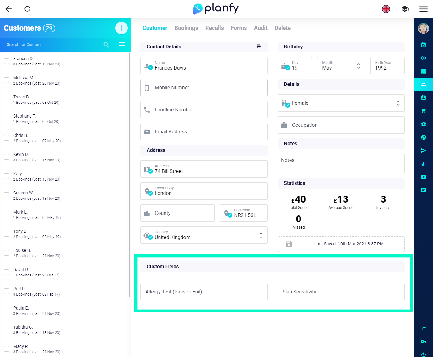 How to Add Bespoke Customer Data Fields